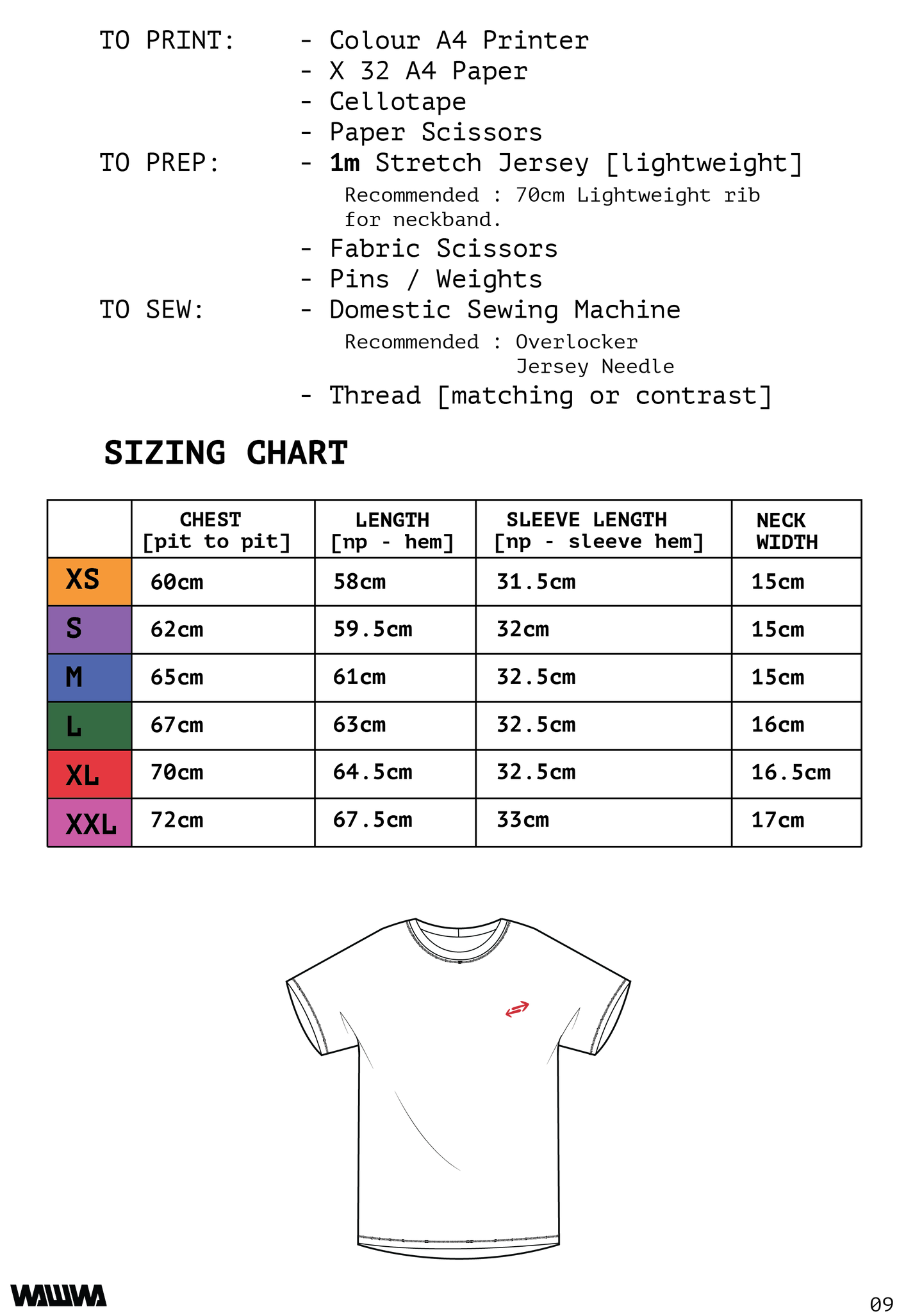 Outnback Bog Tee Sewing Pattern
