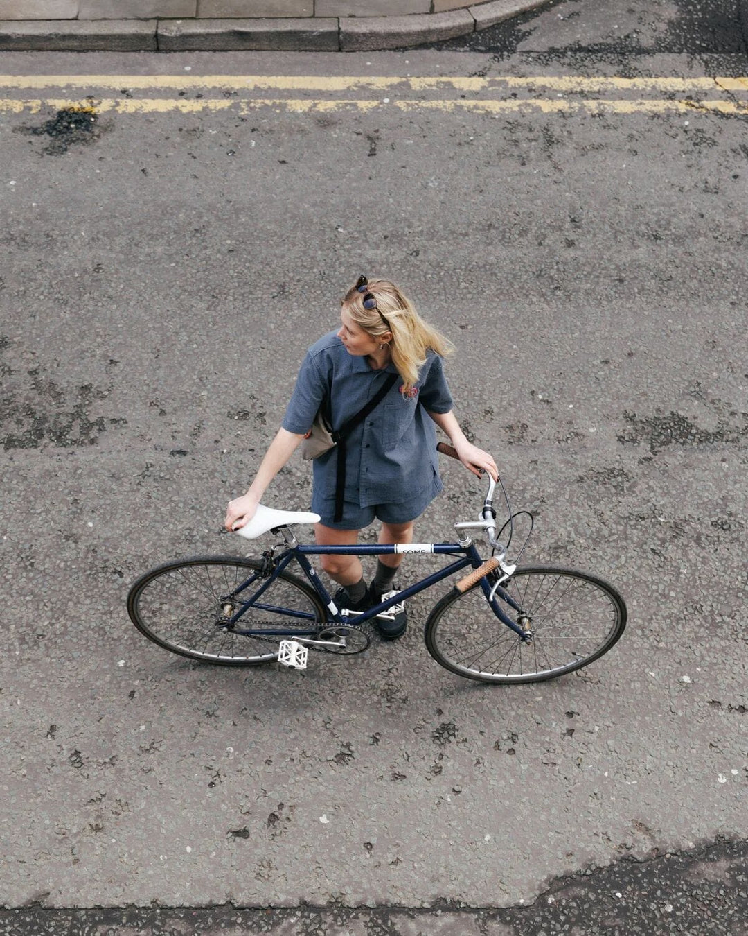 Check Co-Ord - Navy