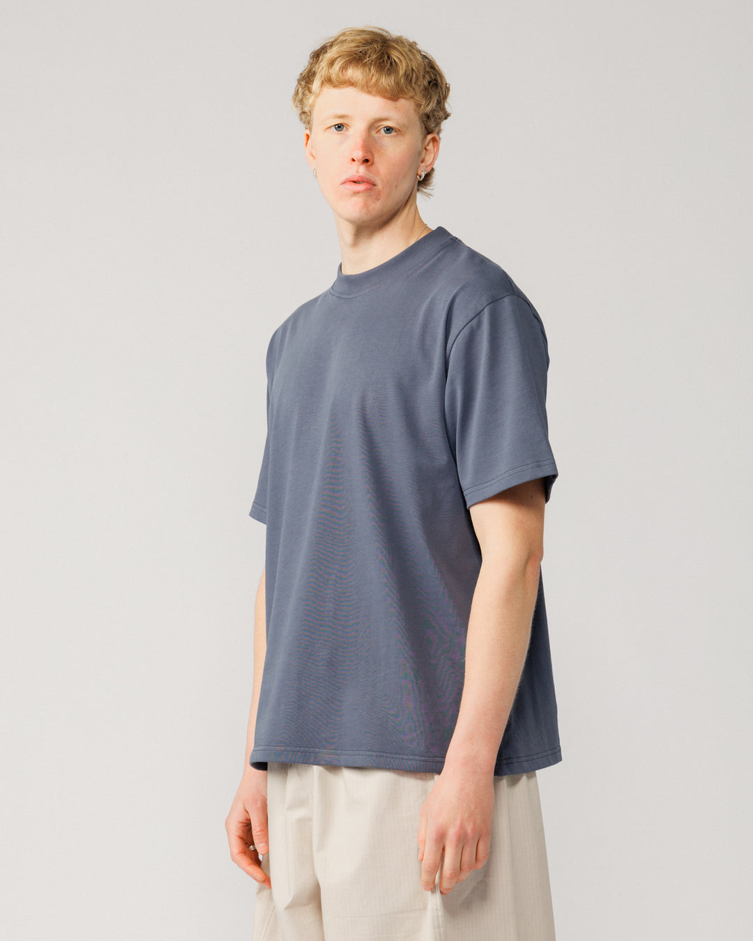 Mid-Weight Organic T-Shirt - Washed Blue