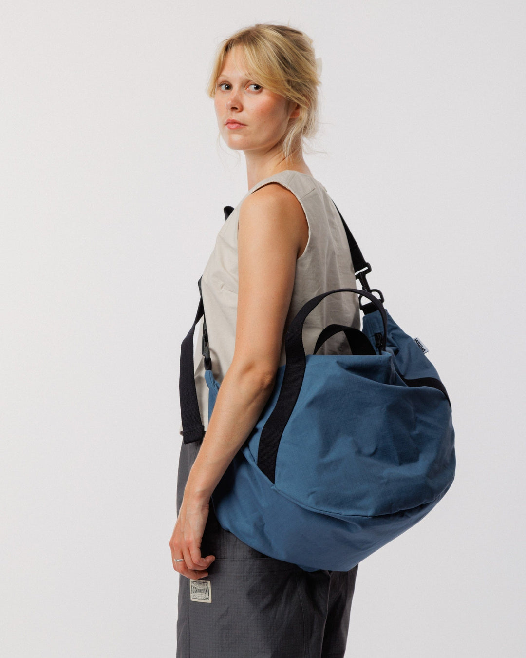 Water Resistant Duffle Bag Travel Set - Slate Blue
