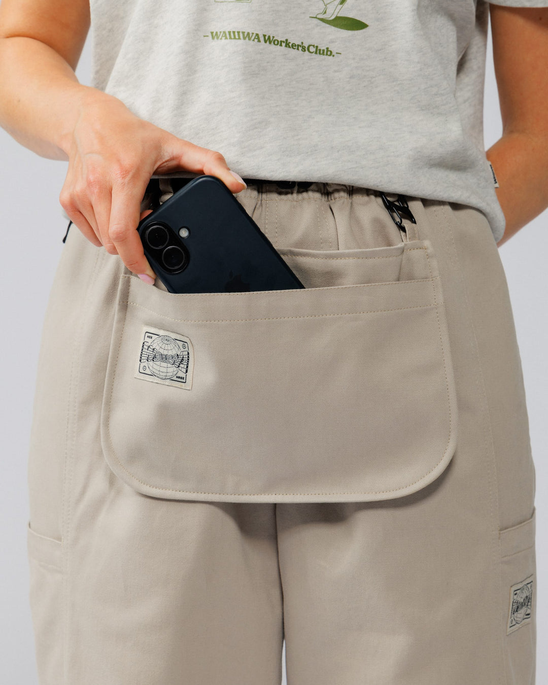 Detachable Apron Pouch - Stone