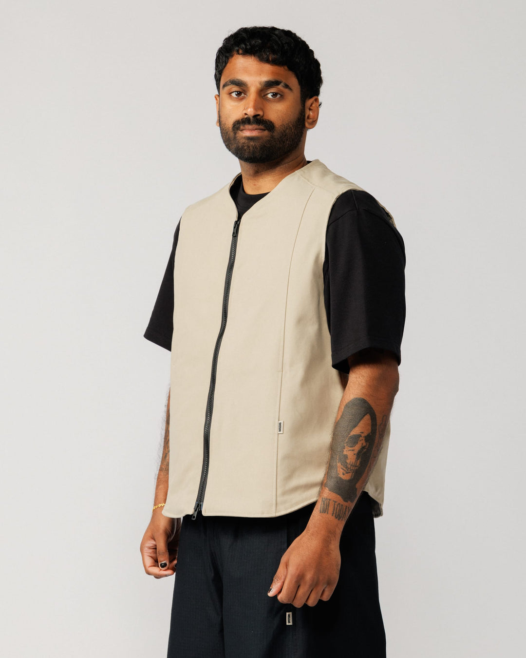 Multi-Pocket Mill Vest - Stone