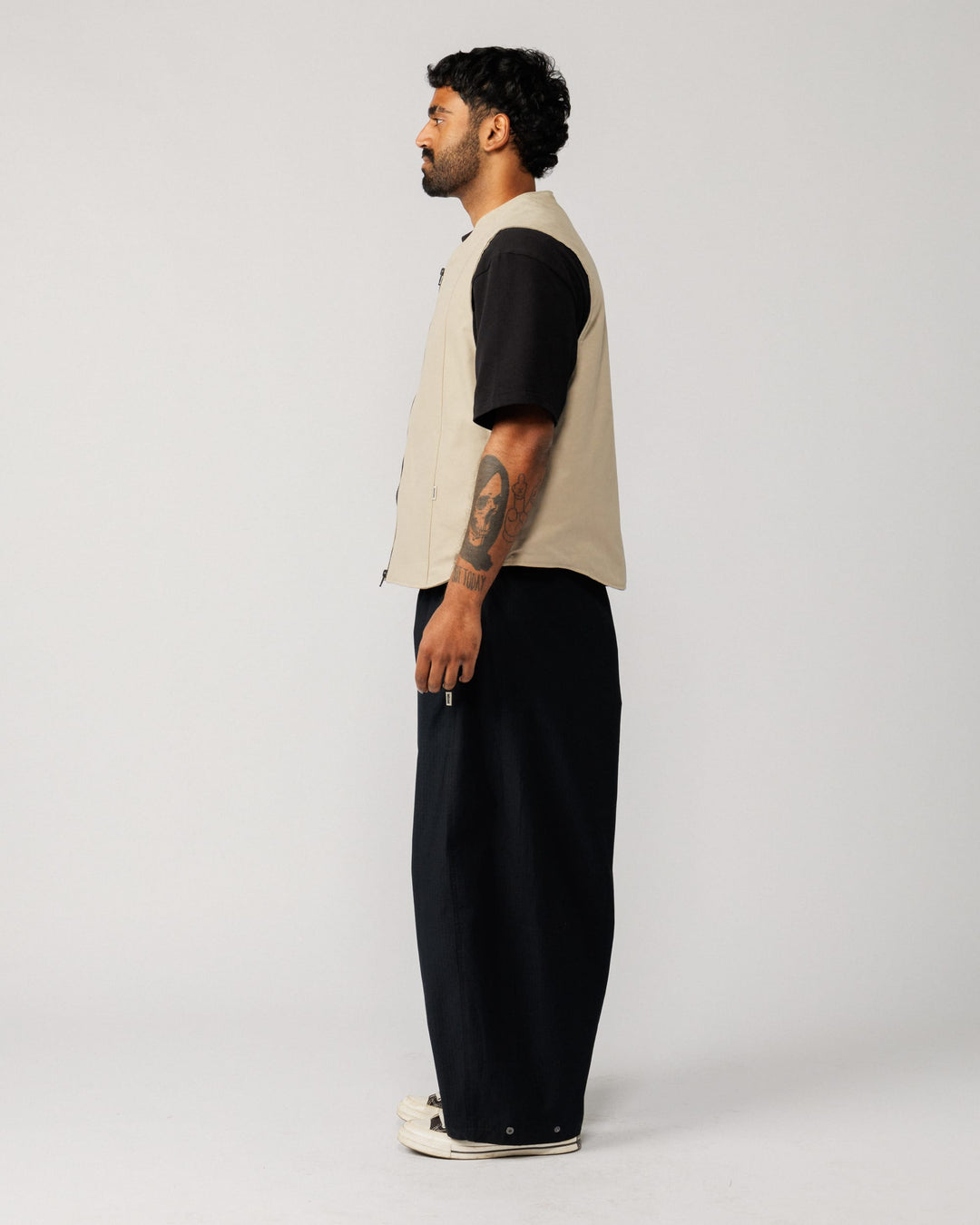 Multi-Pocket Mill Vest - Stone