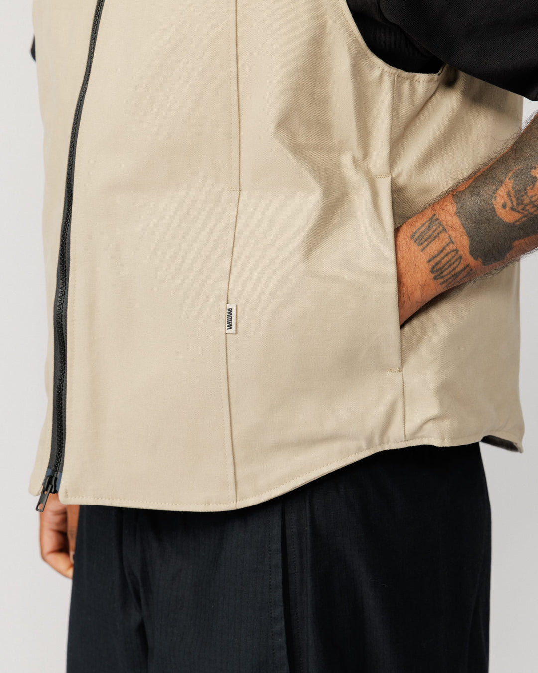 Multi-Pocket Mill Vest - Stone