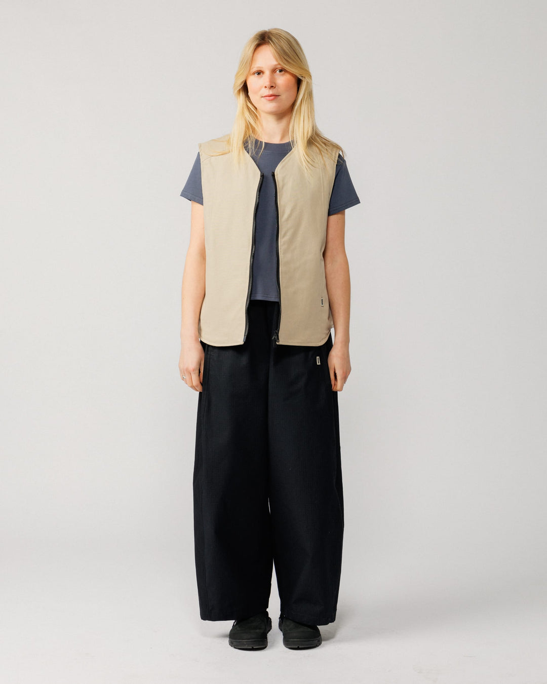 Multi-Pocket Mill Vest - Stone