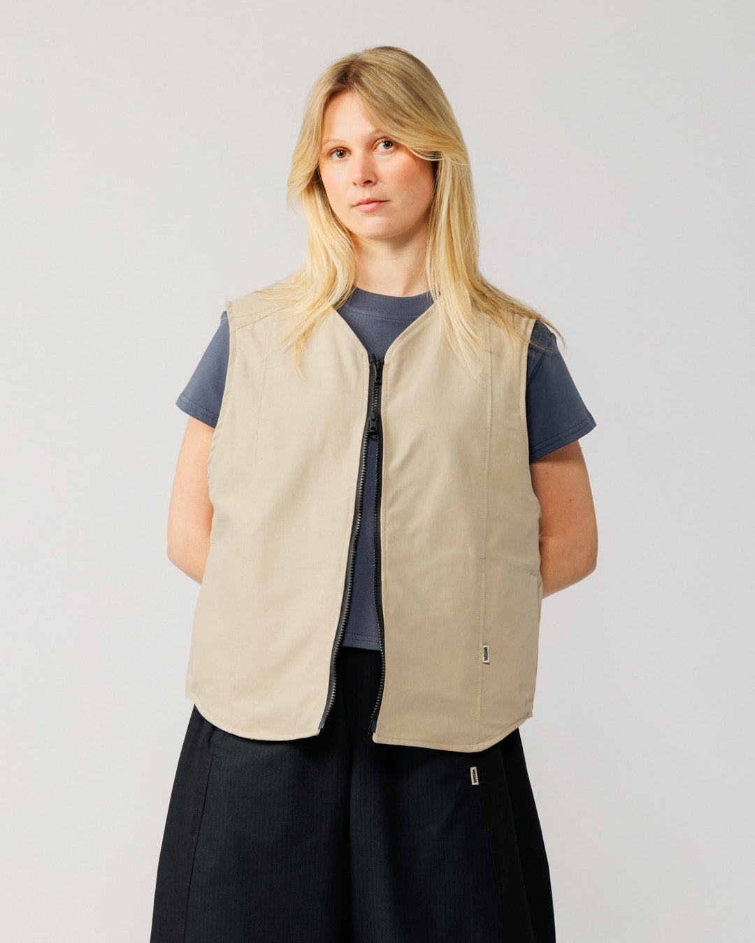 Multi-Pocket Mill Vest - Stone