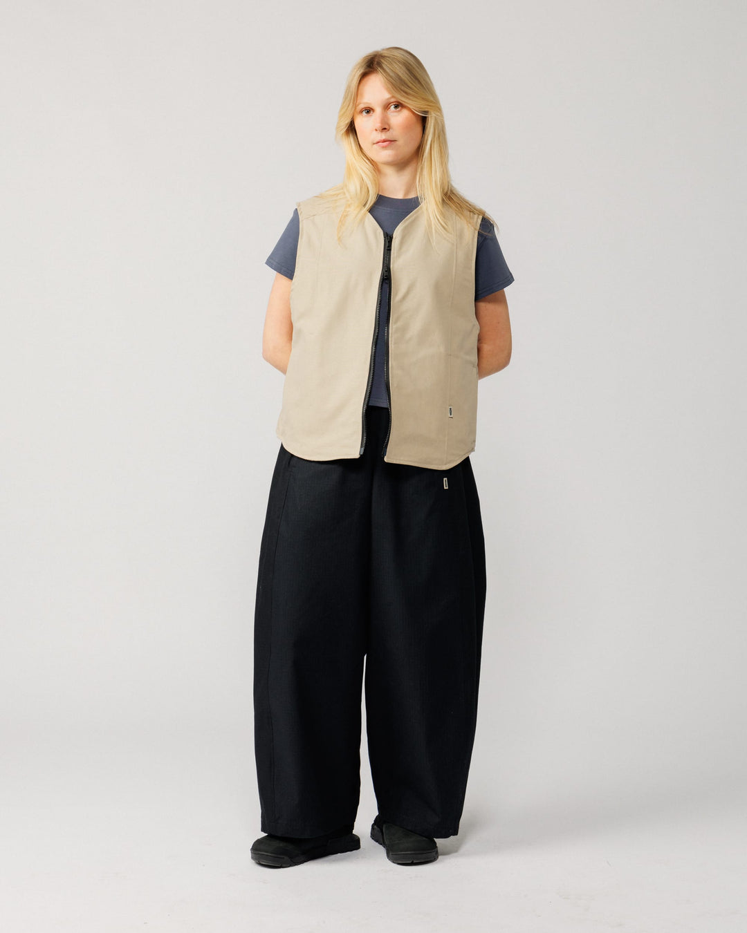 Multi-Pocket Mill Vest - Stone