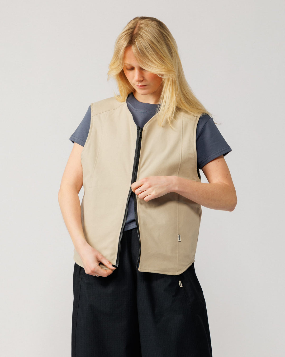 Multi-Pocket Mill Vest - Stone