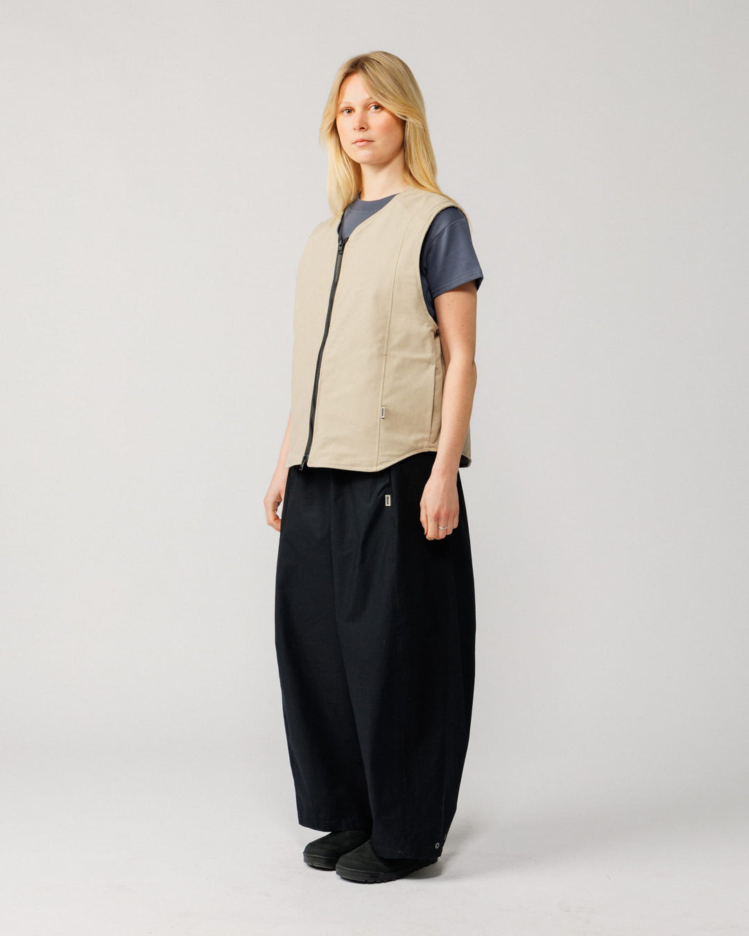 Multi-Pocket Mill Vest - Stone