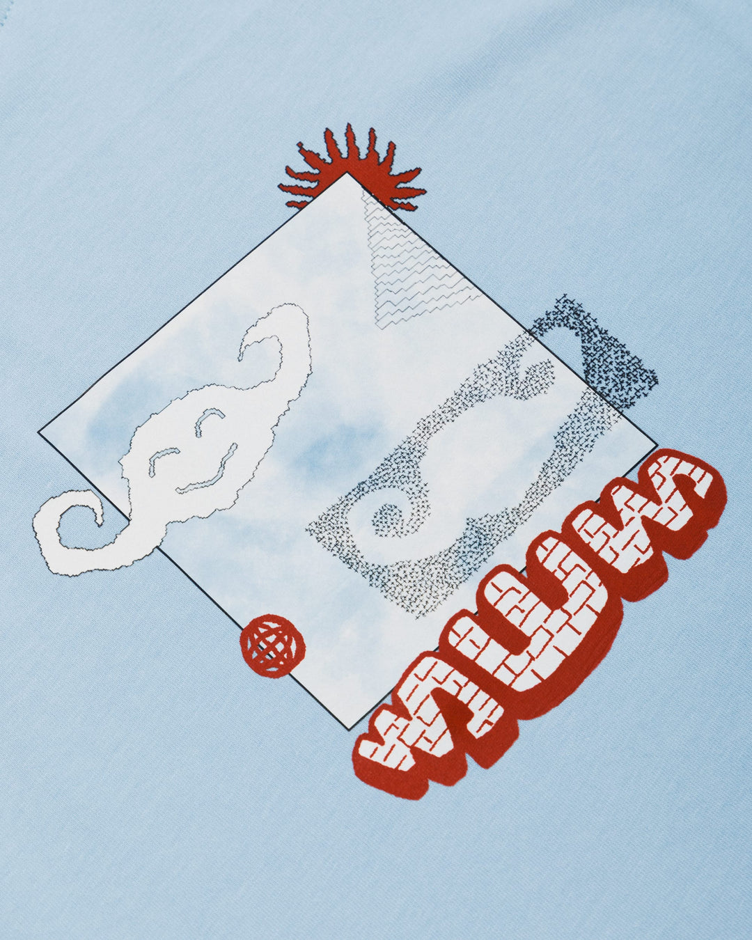 Plume  T-Shirt - Sky Blue