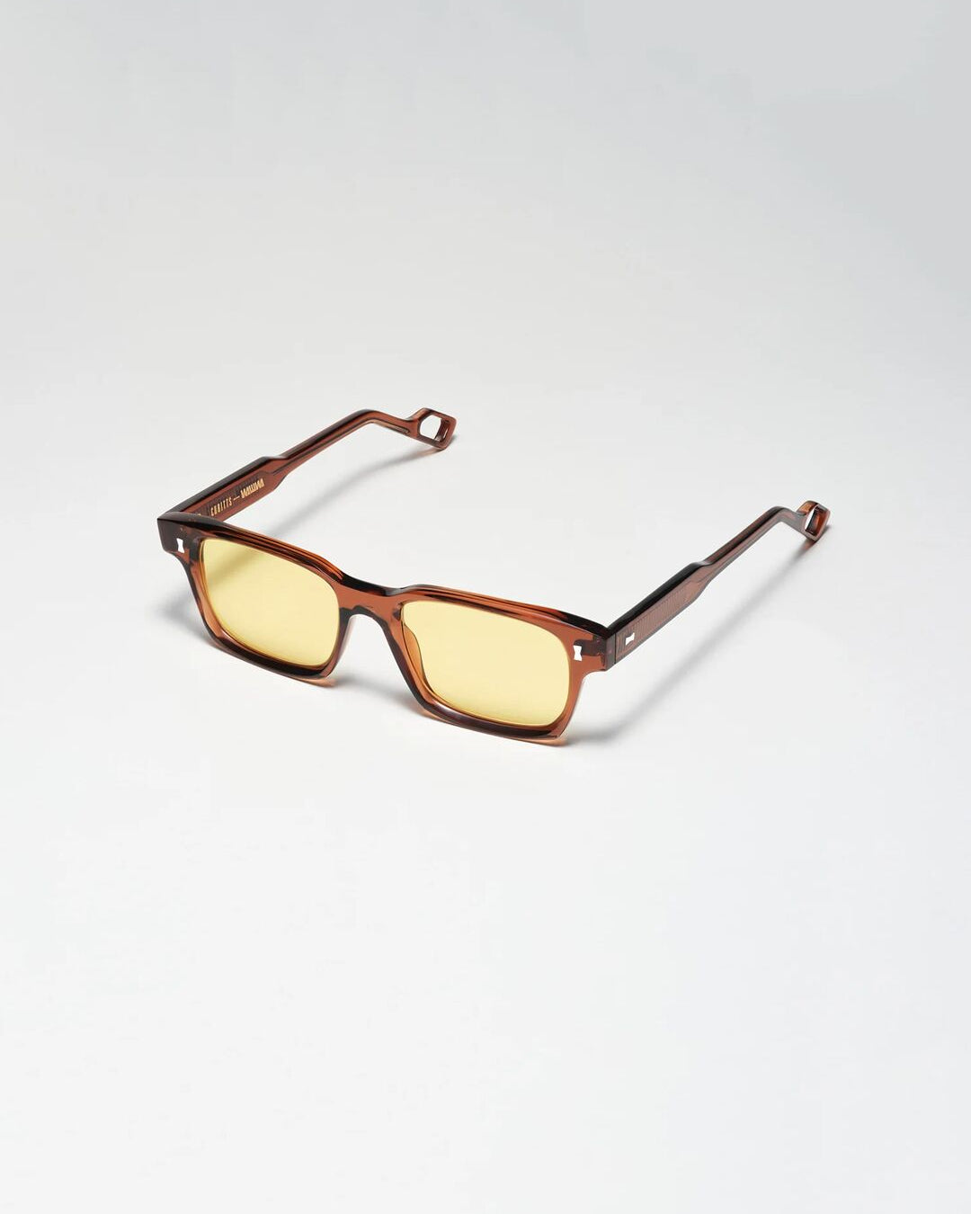 Cubitts x WAWWA Solaris Sunglasses in coconut, three-quarter angle view