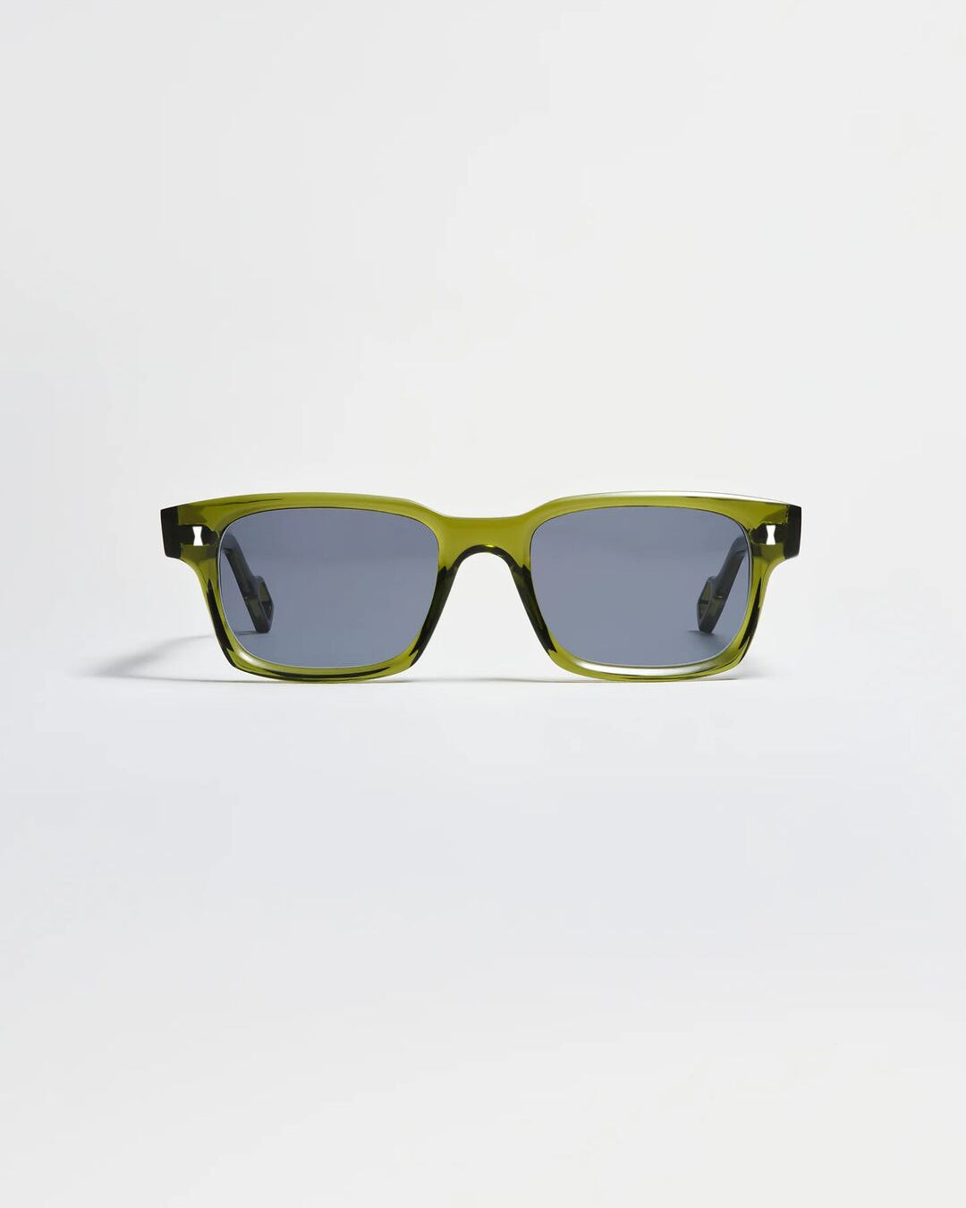 Cubitts x WAWWA Solaris Sunglasses in khaki acetate with smoke grey lenses, front view