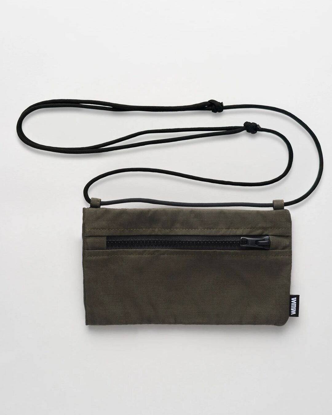 Khaki Sunnies Sling back view showing zip pocket