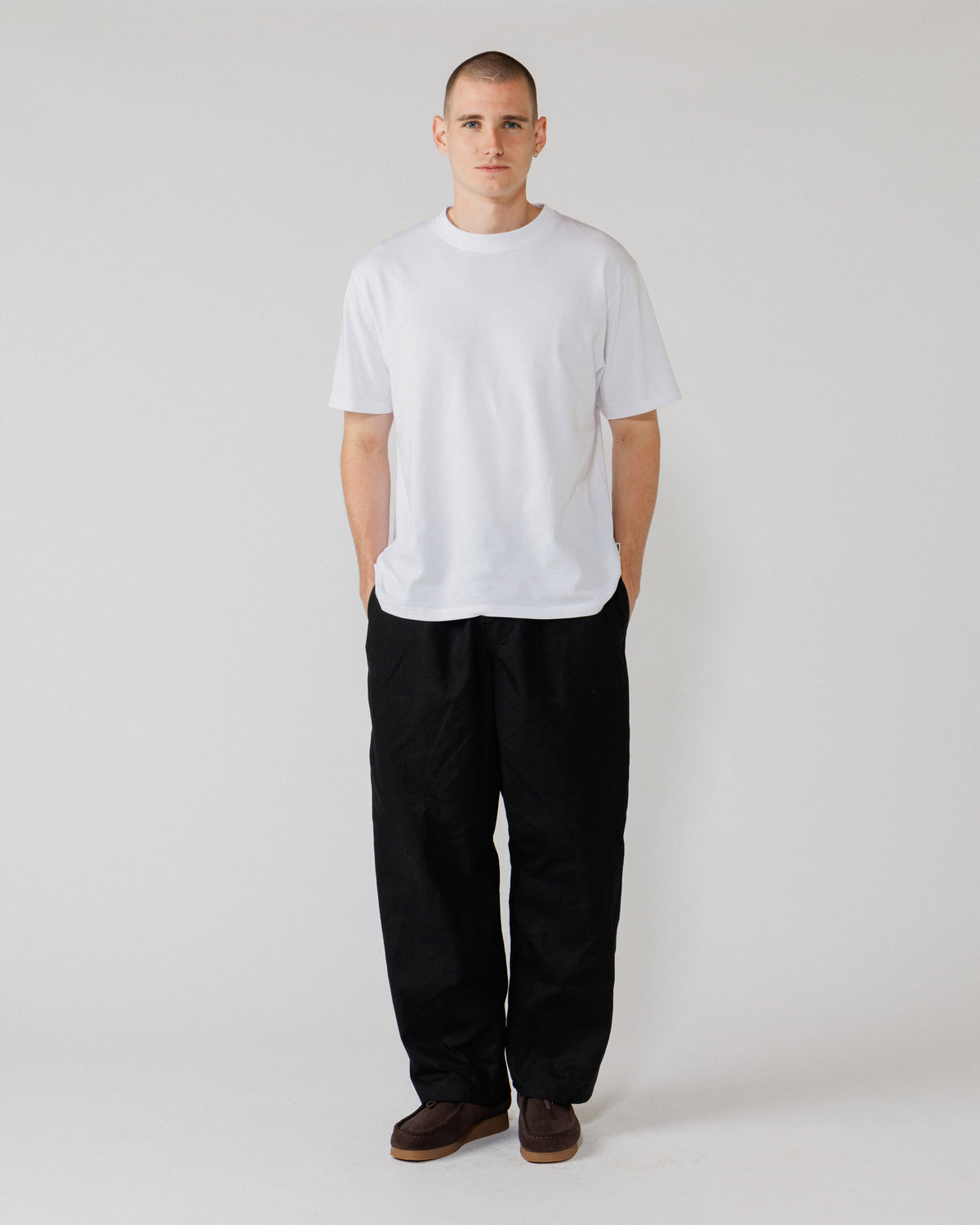 Water Resistant Zama Pants - Black — men's fit front full-body